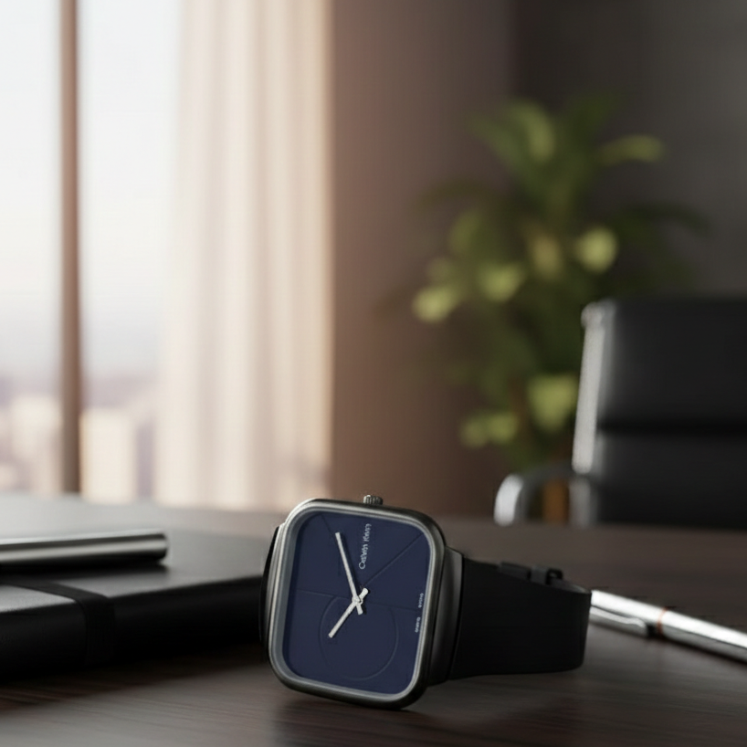 Calvin Klein Men’s Watch with Square Dial – Elegant, Modern & Durable Timepiece (Brown | Without Box)