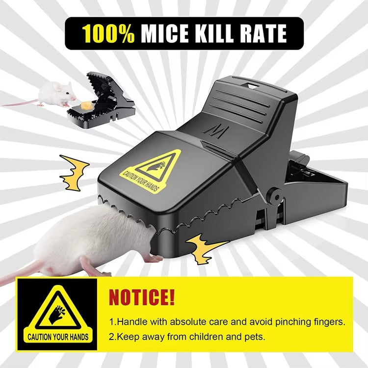 Durable Mouse Trap (Pack of 3) – Reusable Rodent Catcher for Home, Kitchen & Office