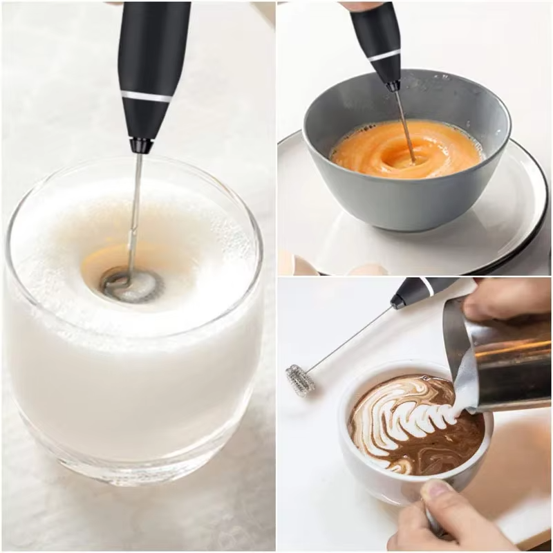 Rechargeable Coffee Beater | USB-Powered Milk Frother & High-Speed Stainless Steel Whisk Mixer