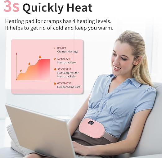 Portable Cordless Heating Pad for Menstrual Cramps – Instant Pain Relief (In Stock)