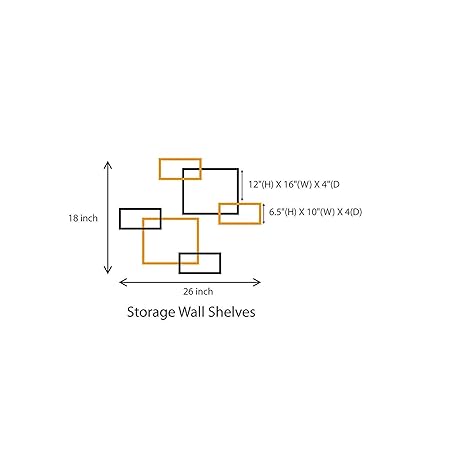 Wall Mounted Wooden Shelf | Premium Wooden Floating Shelf for Home & Office Décor | Space-Saving Storage Solution
