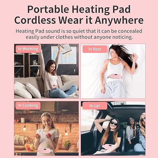 Portable Cordless Heating Pad for Menstrual Cramps – Instant Pain Relief (In Stock)