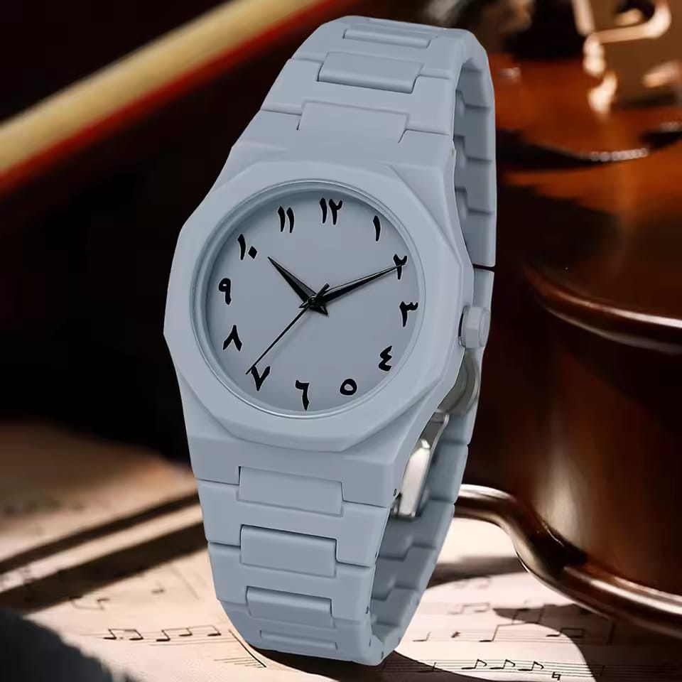 Full White Aura Watch – Minimalist Stylish Design | Lightweight & Compact | Perfect for Daily Wear & Fashion (Without Box)