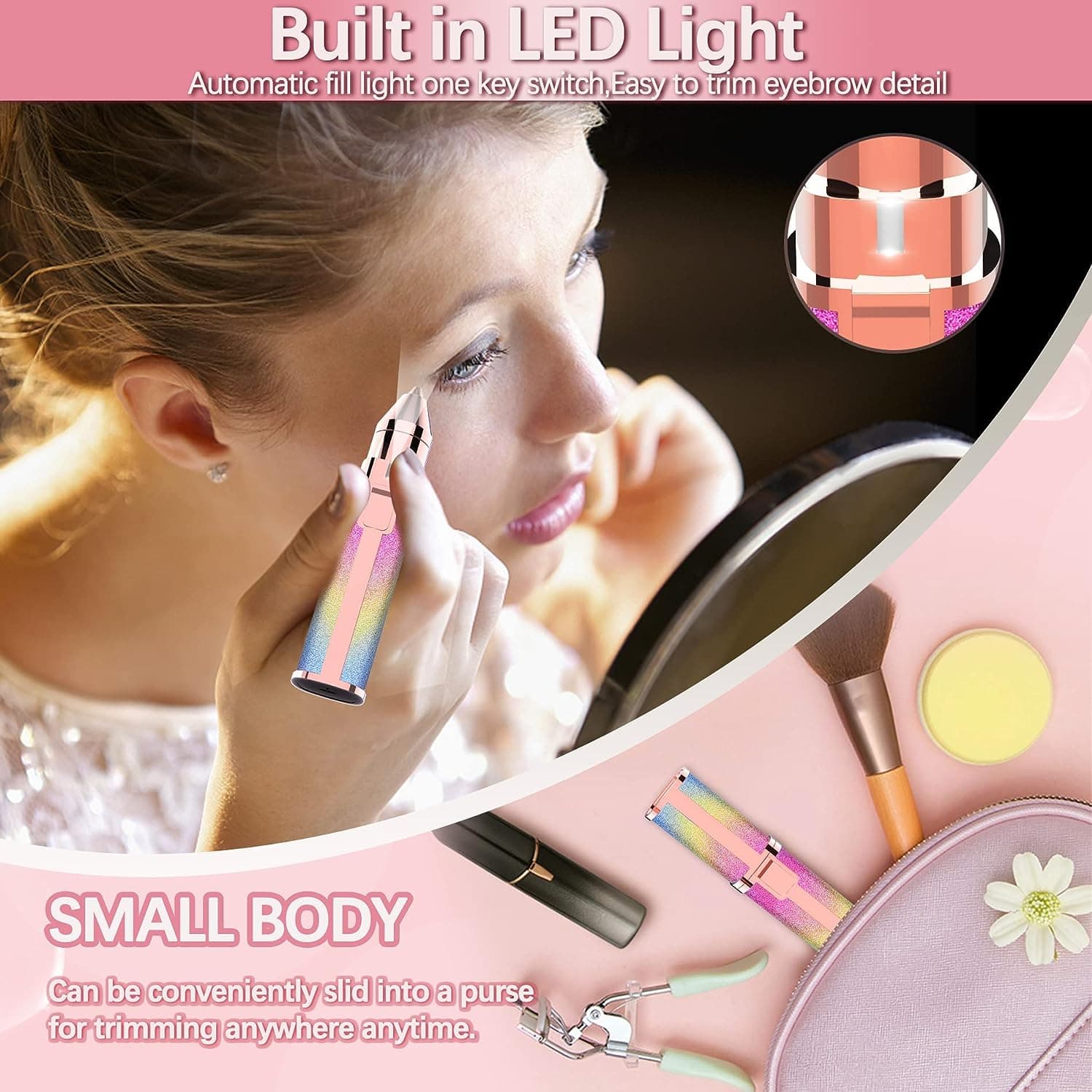 2-in-1 Electric Trimmer & Shaver – Painless Facial Hair Remover for Women