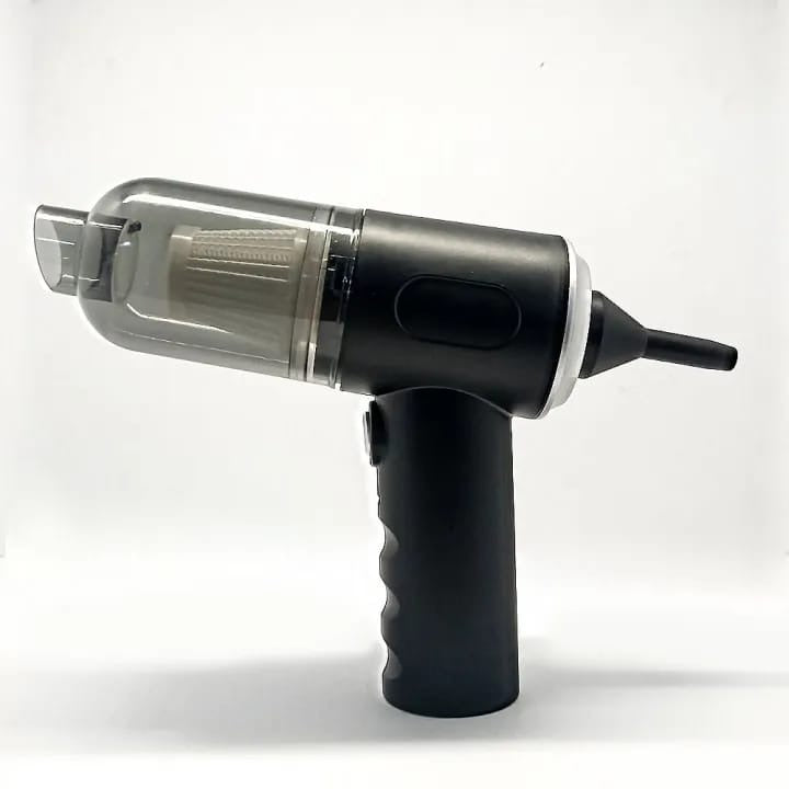 3-in-1 Portable Wireless Vacuum Cleaner – High Power Suction, Air Pump & Duster for Home, Car & Laptop