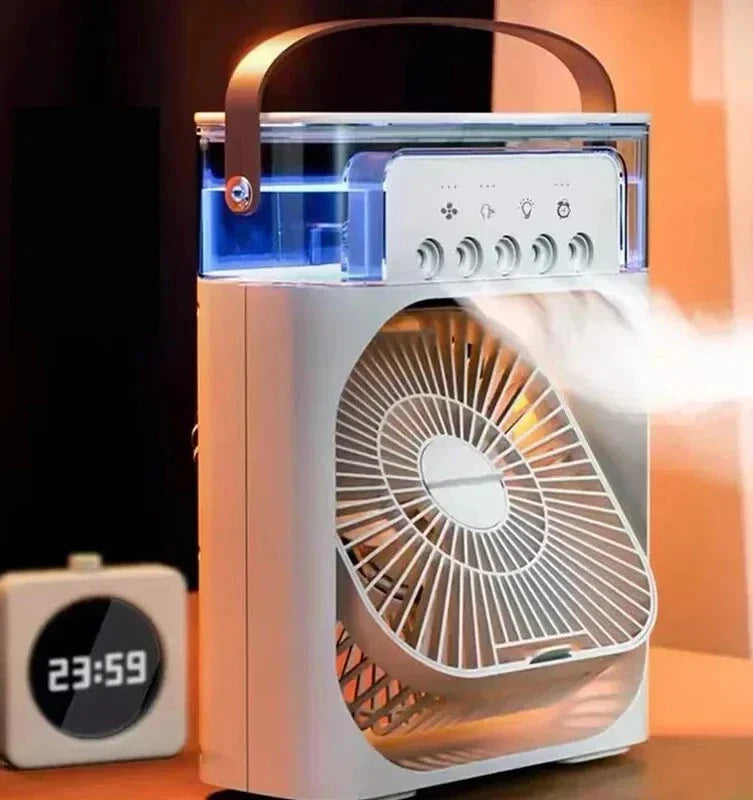 Mini Portable Air Conditioner & Mini AC Fan – USB Rechargeable Personal Cooling Fan