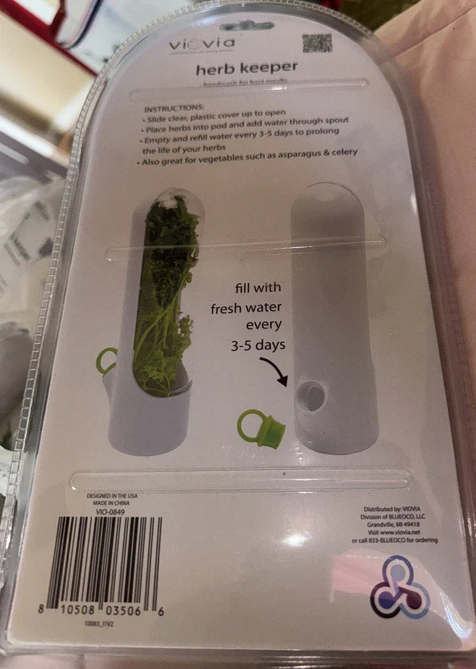 Herb Saver Storage Container | Fresh Herb Keeper for Refrigerator | Leak-Proof & Food-Grade Storage Box