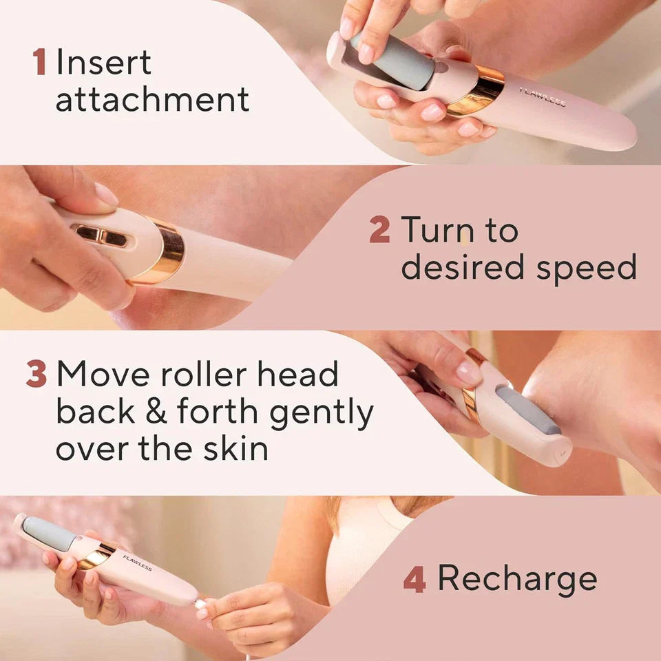 Rechargeable Electric Pedi Foot Filer – Callus Remover for Soft & Smooth Feet