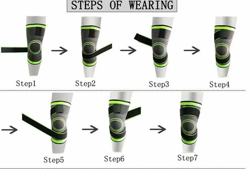 3D Knee Support Brace – Breathable Compression for Pain Relief & Joint Stability