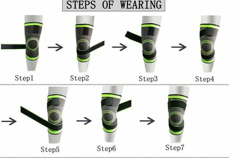 3D Knee Support Brace – Breathable Compression for Pain Relief & Joint Stability