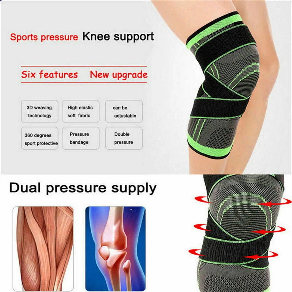 3D Knee Support Brace – Breathable Compression for Pain Relief & Joint Stability