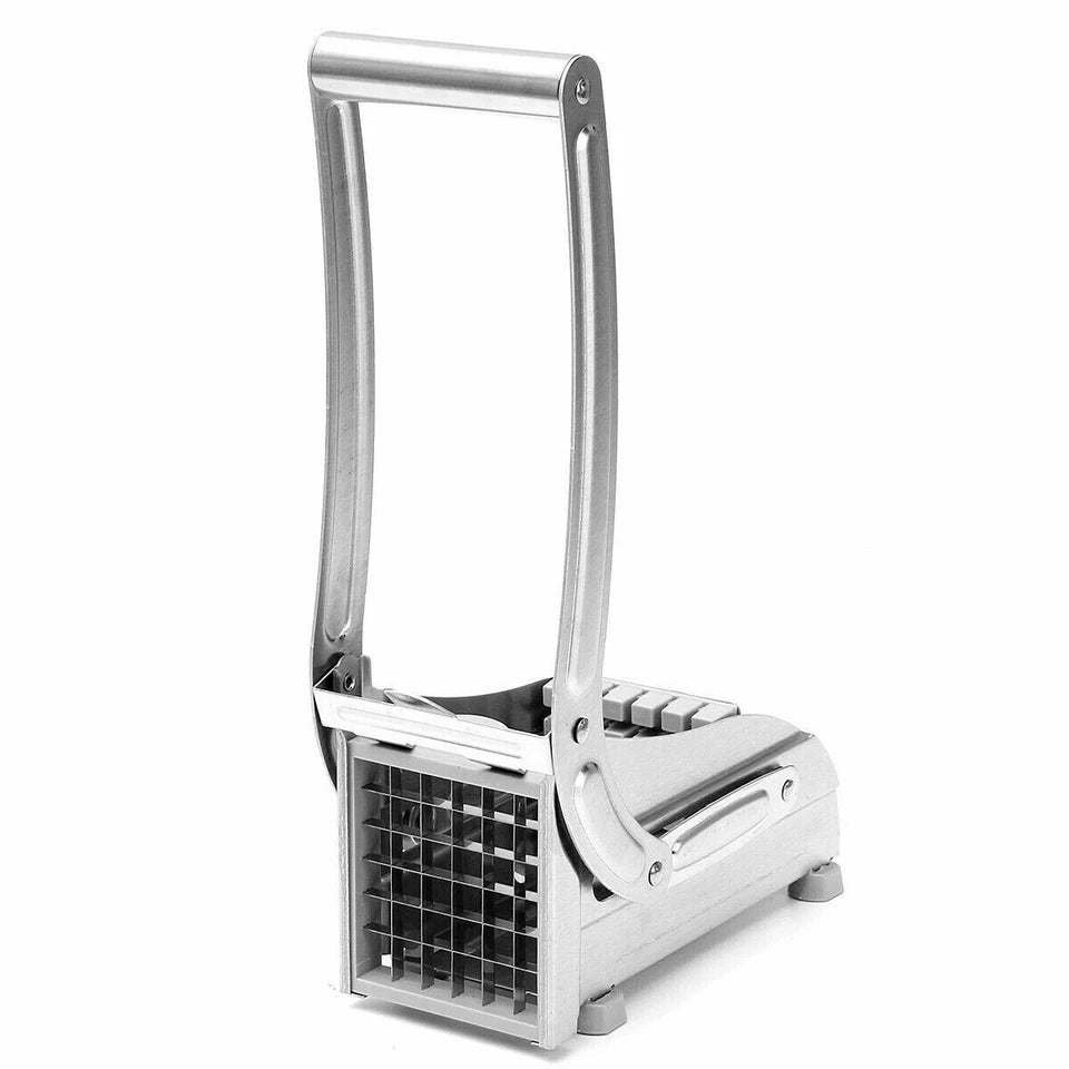 Stainless Steel French Fries Potato Cutter – Double Blade High Efficiency Vegetable Slicer