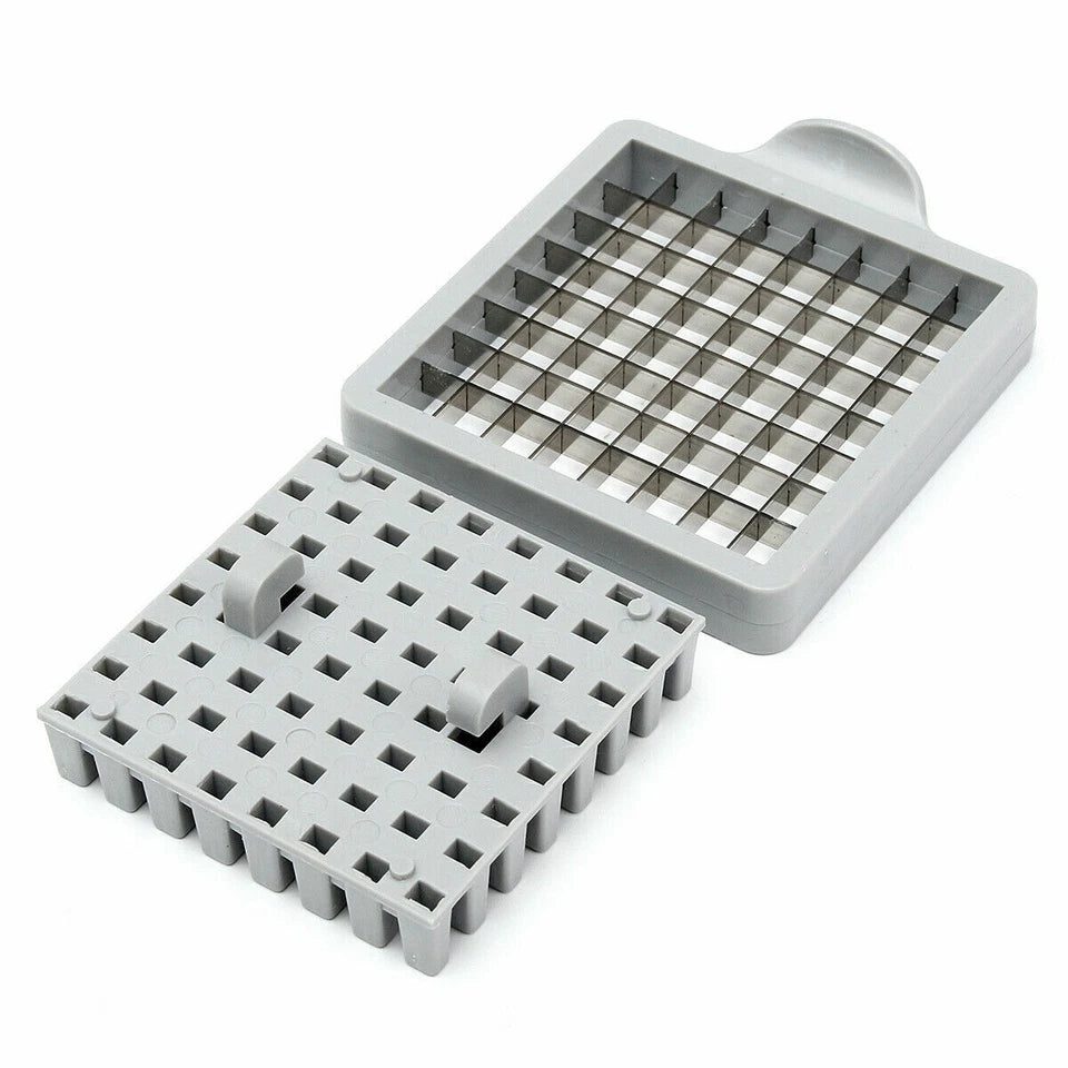 Stainless Steel French Fries Potato Cutter – Double Blade High Efficiency Vegetable Slicer