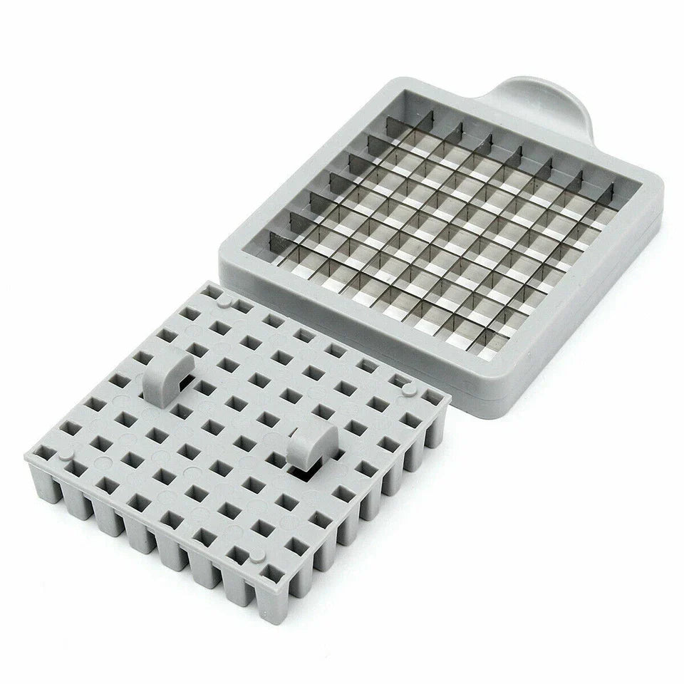 Stainless Steel French Fries Potato Cutter – Double Blade High Efficiency Vegetable Slicer