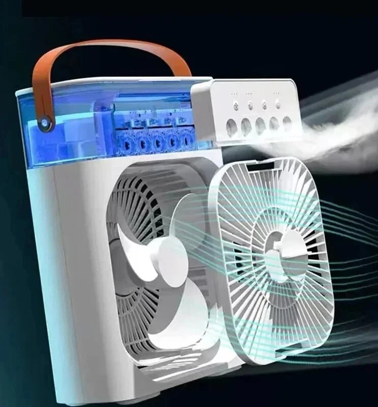 Mini Portable Air Conditioner & Mini AC Fan – USB Rechargeable Personal Cooling Fan