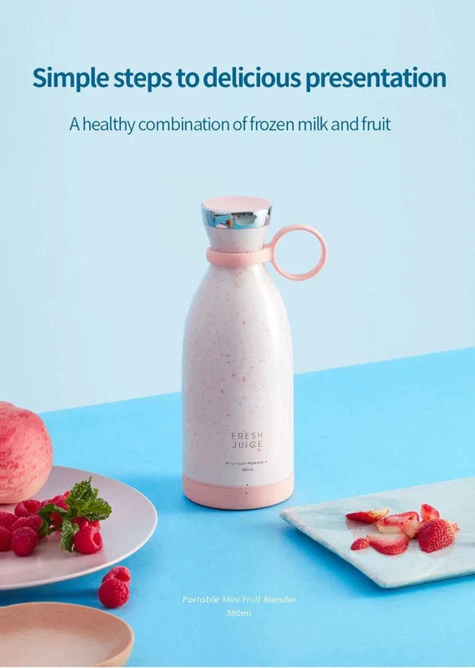 Mini Portable Juicer – USB Rechargeable Fresh Juice Blender
