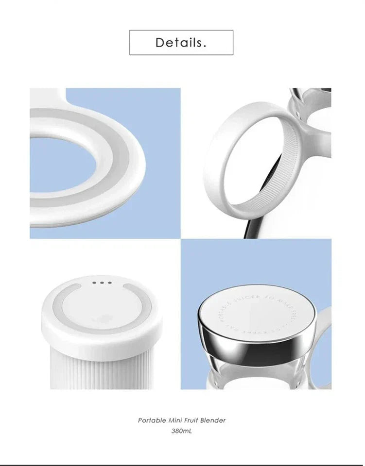 Mini Portable Juicer – USB Rechargeable Fresh Juice Blender
