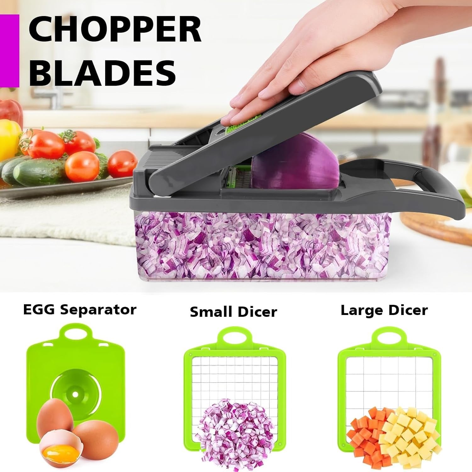 6-in-1 Multifunctional Vegetable Cutter – Fast & Easy Kitchen Slicer