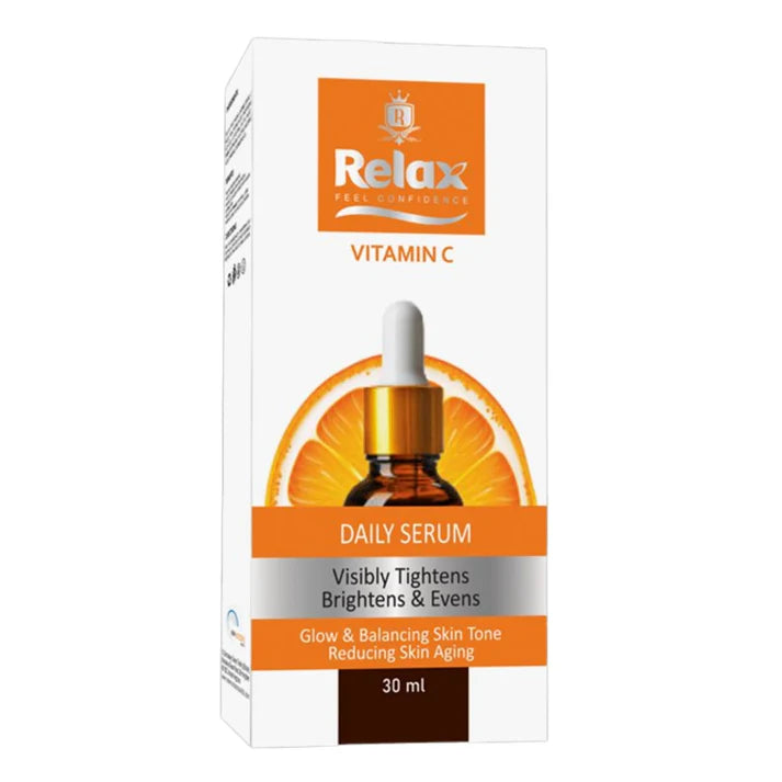 Relax Vitamin C Daily Serum – 30ml | Brightens Skin, Evens Tone & Reduces Signs of Aging