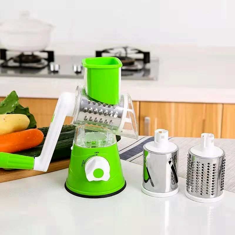 TableTop Drum Grater – Manual Vegetable Cutter, Slicer & Grater | Multi-Functional Kitchen Gadget (Random Color)