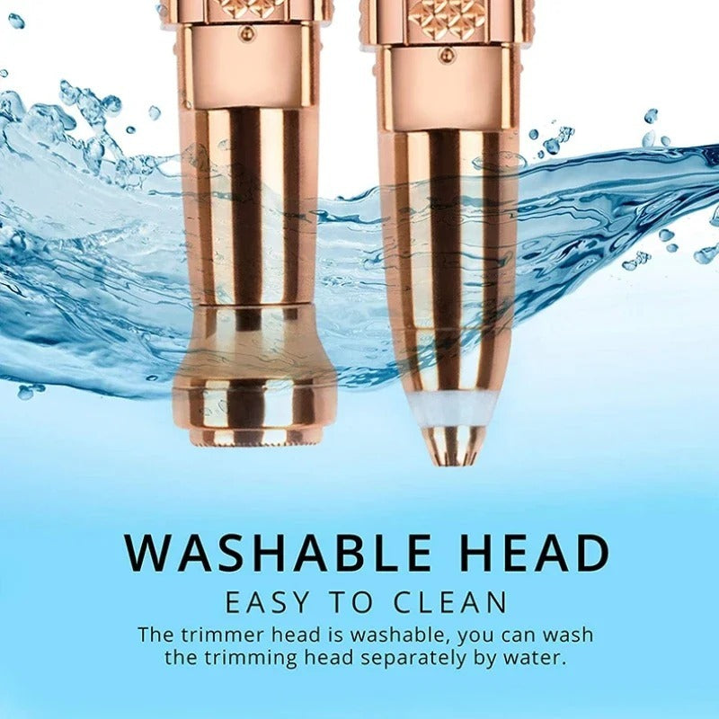 2-in-1 Women’s Electric Epilator & Painless Shaver – USB Rechargeable Hair Remover for Face, Body, Bikini & Eyebrows