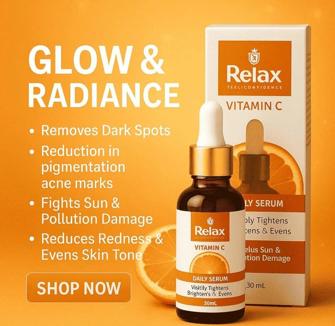 Relax Vitamin C Daily Serum – 30ml | Brightens Skin, Evens Tone & Reduces Signs of Aging