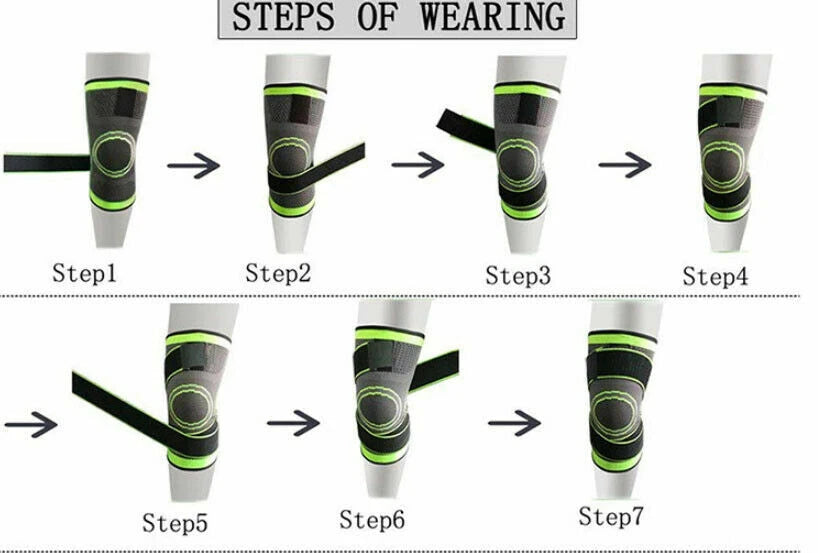 3D Knee Support Brace – Breathable Compression for Pain Relief & Joint Stability