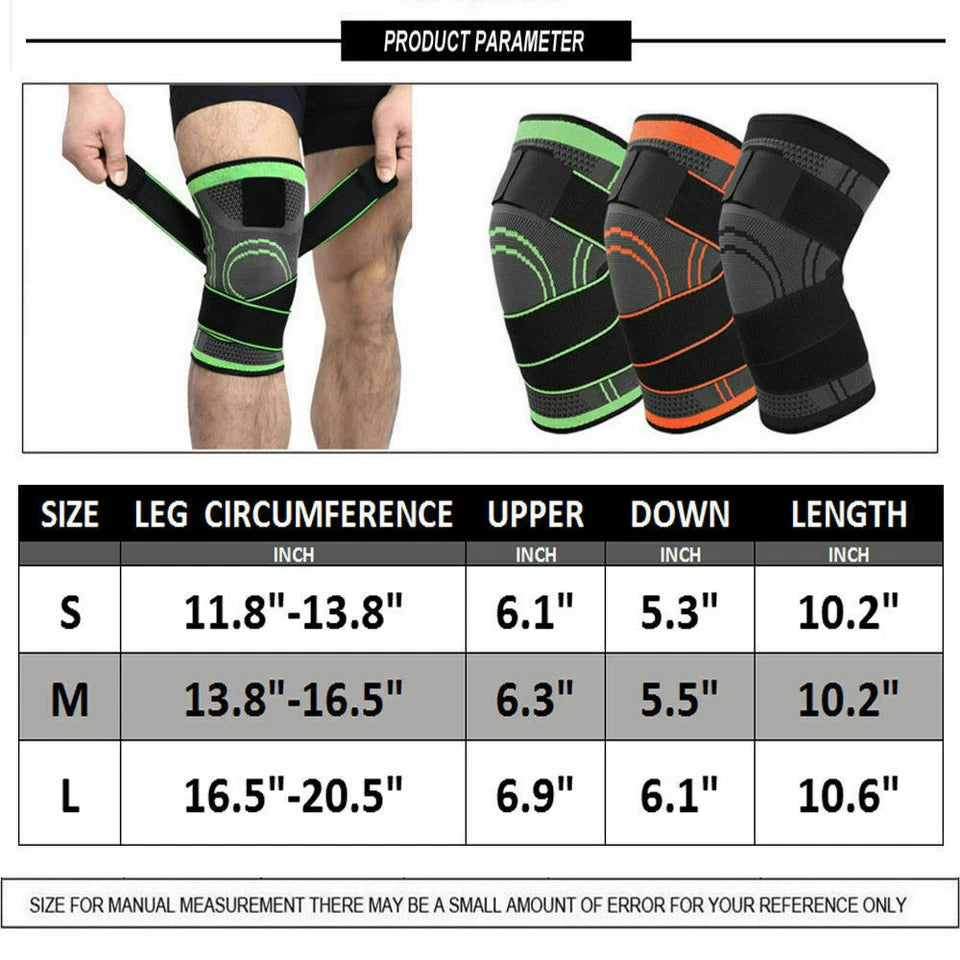 3D Knee Support Brace – Breathable Compression for Pain Relief & Joint Stability