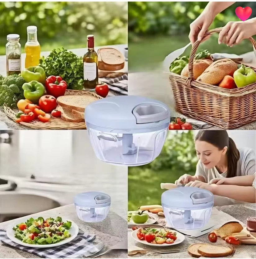 Mini Speedy Manual Chopper – Fast Hand-Press Vegetable & Food Cutter