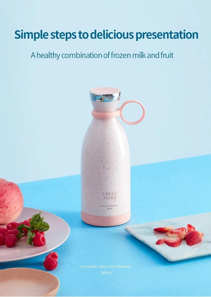 Mini Portable Juicer – USB Rechargeable Fresh Juice Blender